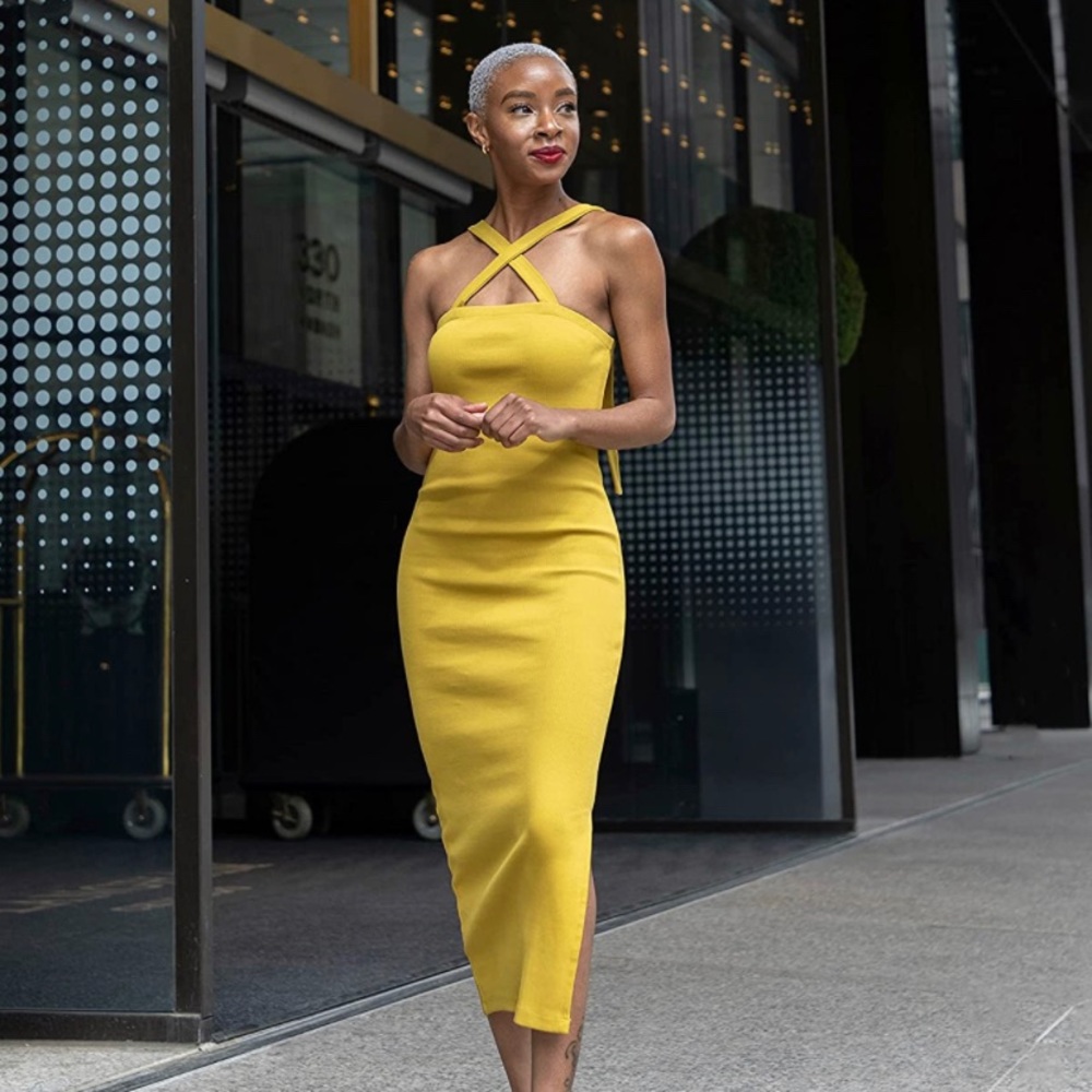 The Drop Strappy Rib Midi Dress by @signedblake